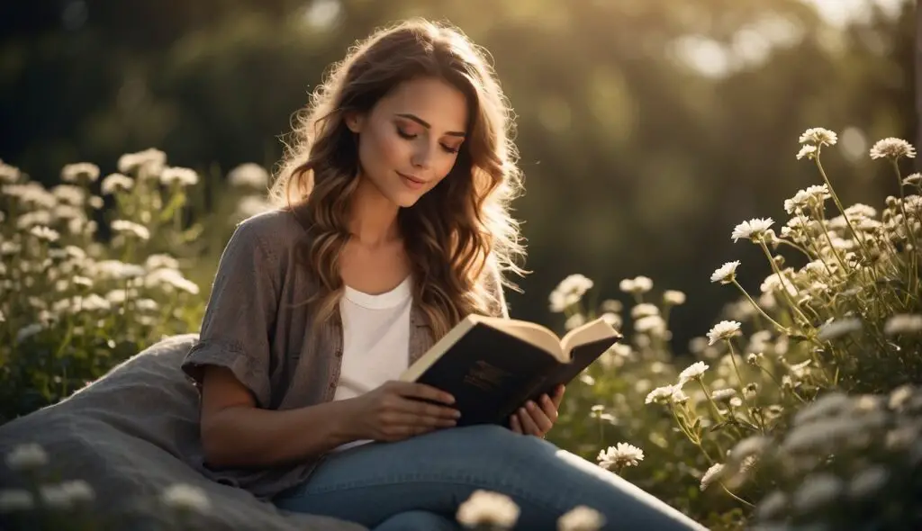 woman reading the bible